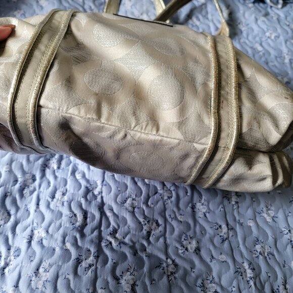 Coach Poppy silver signature glam tote - Picture 5 of 9